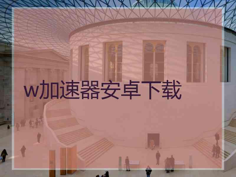 w加速器安卓下载