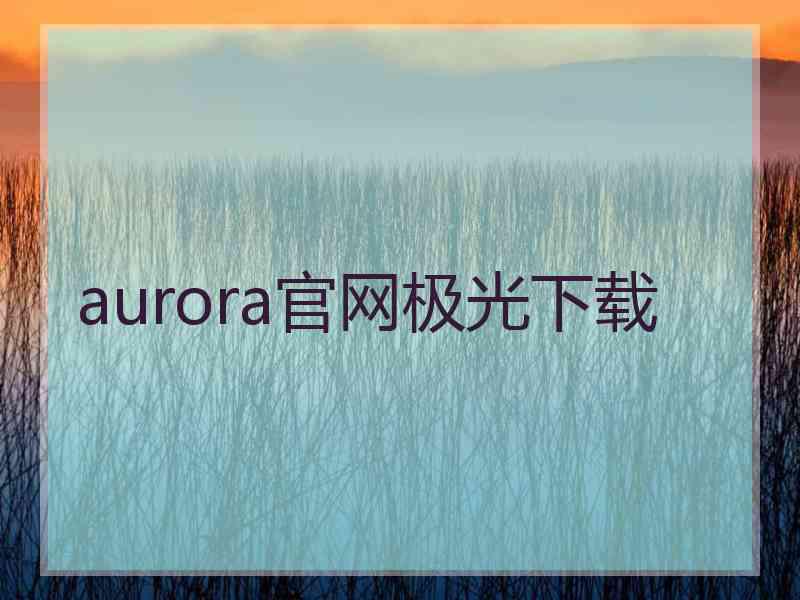 aurora官网极光下载