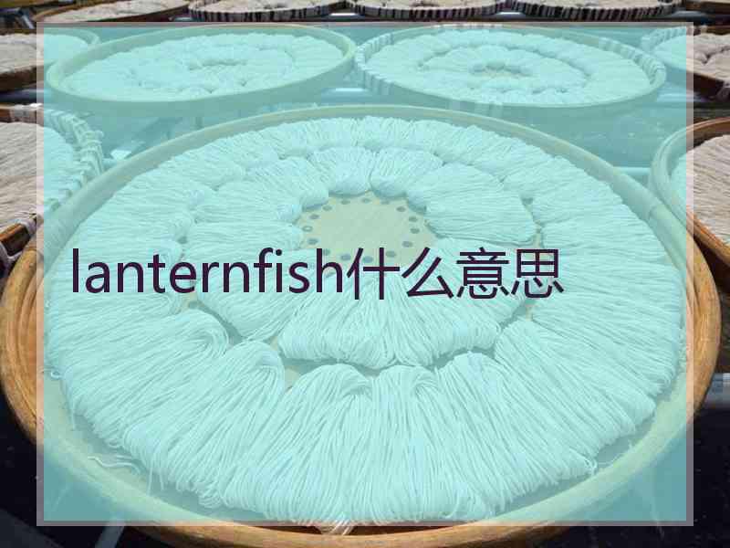 lanternfish什么意思