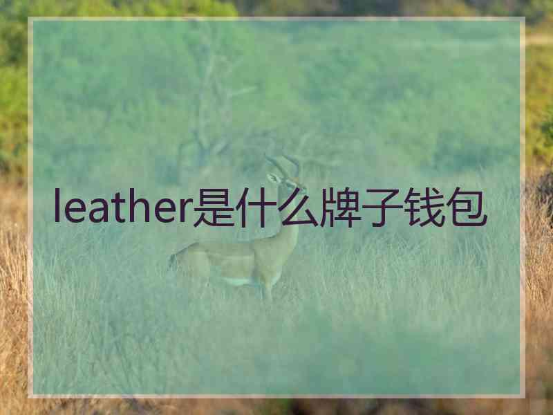 leather是什么牌子钱包