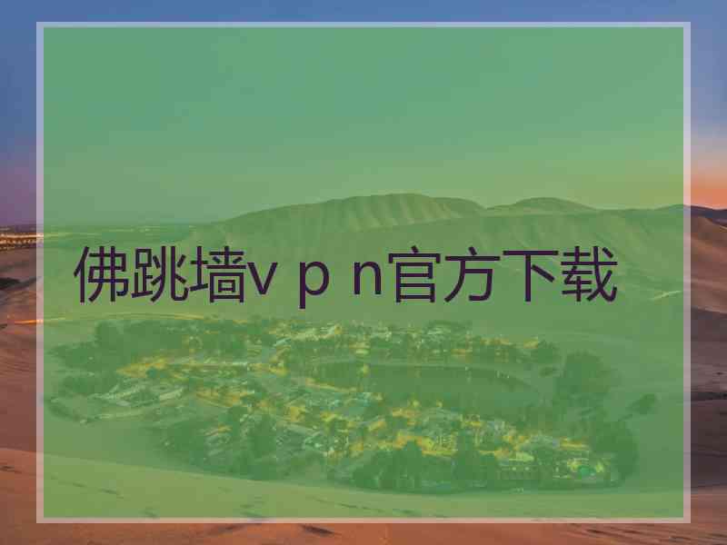 佛跳墙v p n官方下载