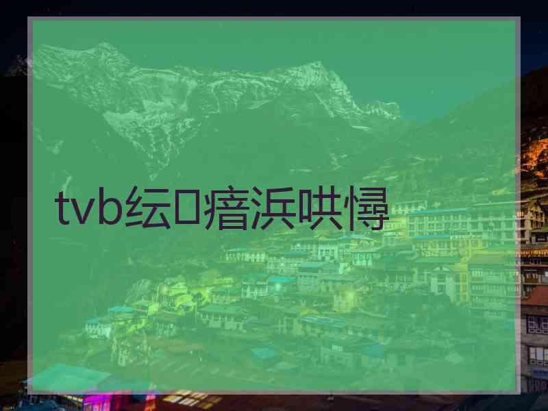 tvb纭瘖浜哄憳