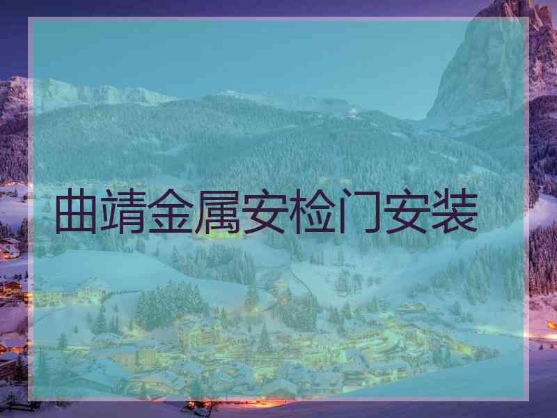 曲靖金属安检门安装