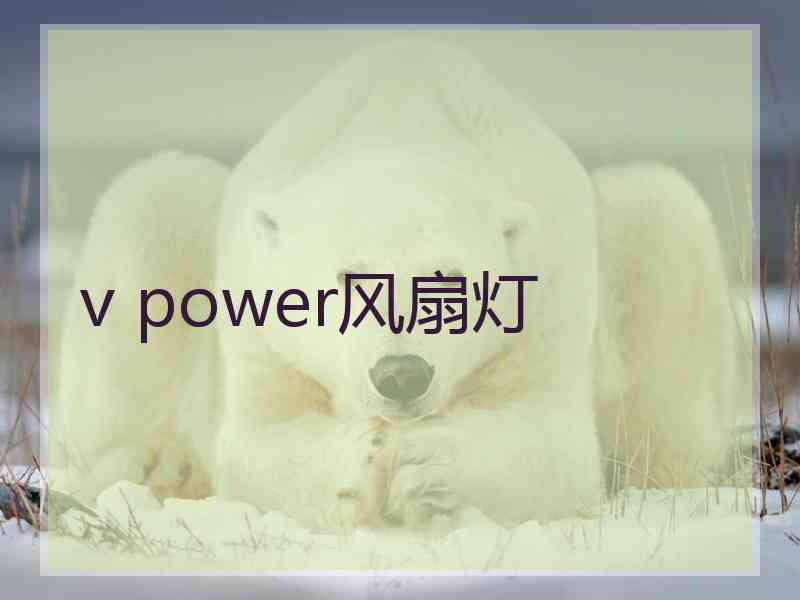 v power风扇灯