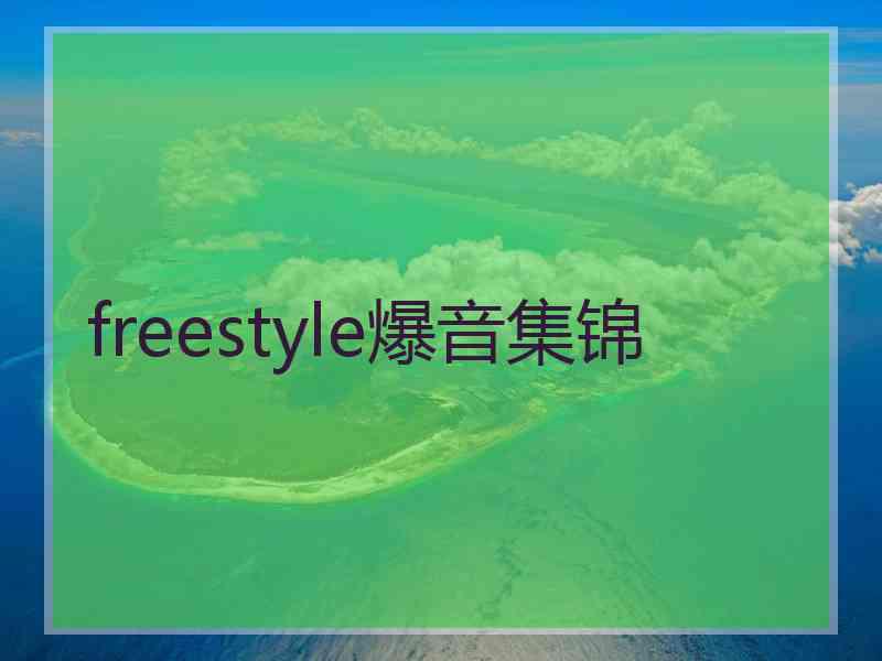 freestyle爆音集锦