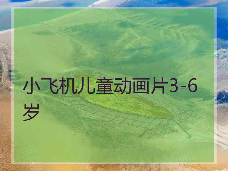 小飞机儿童动画片3-6岁