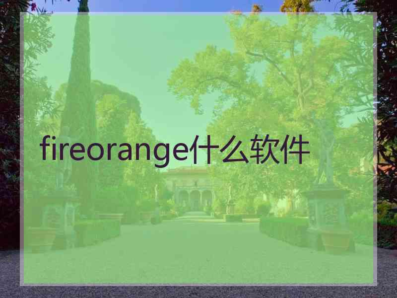 fireorange什么软件