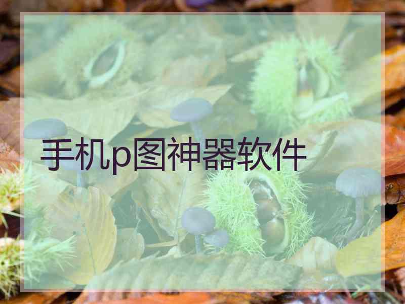 手机p图神器软件