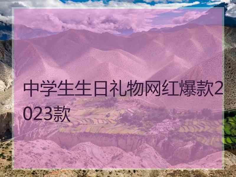 中学生生日礼物网红爆款2023款