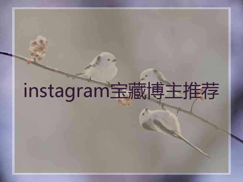 instagram宝藏博主推荐