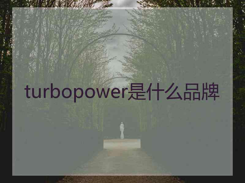 turbopower是什么品牌