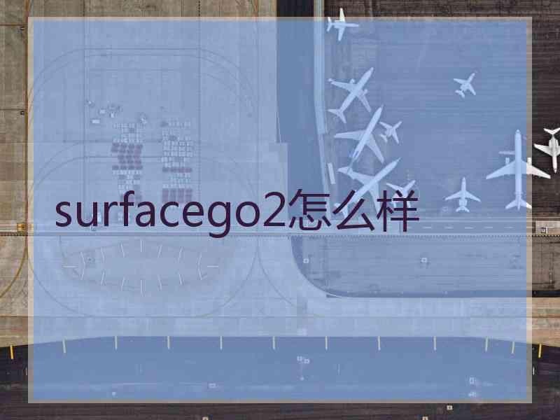 surfacego2怎么样