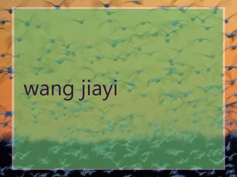 wang jiayi