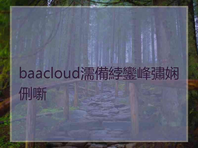 baacloud濡備綍鑾峰彇娴侀噺