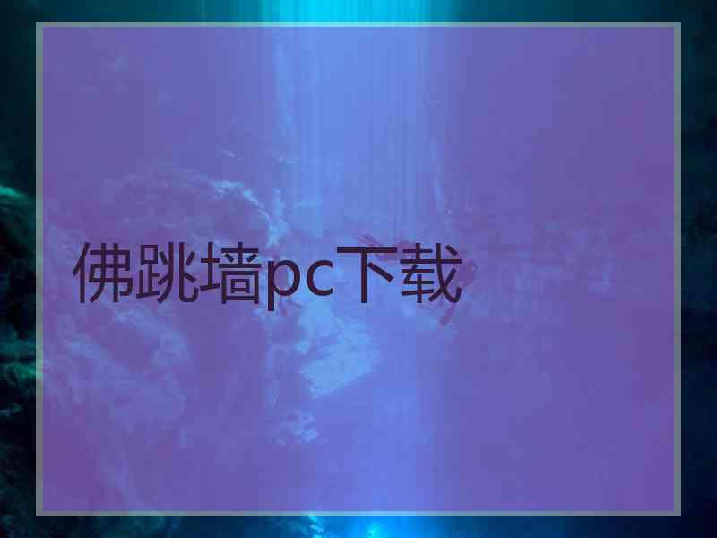 佛跳墙pc下载