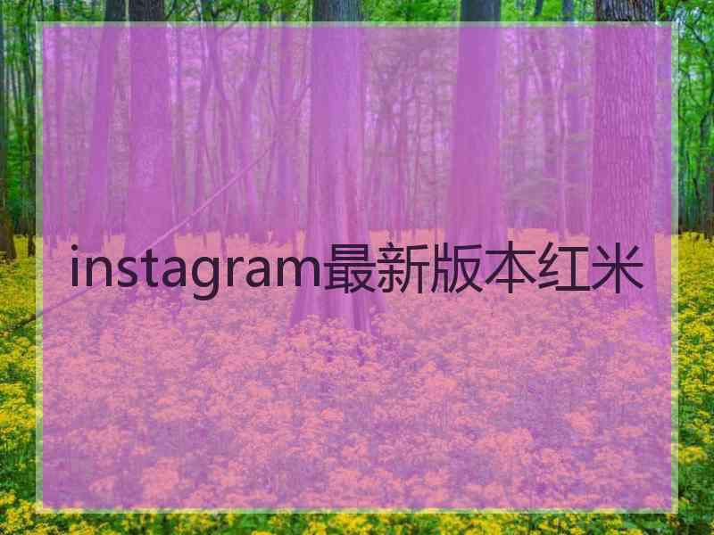 instagram最新版本红米