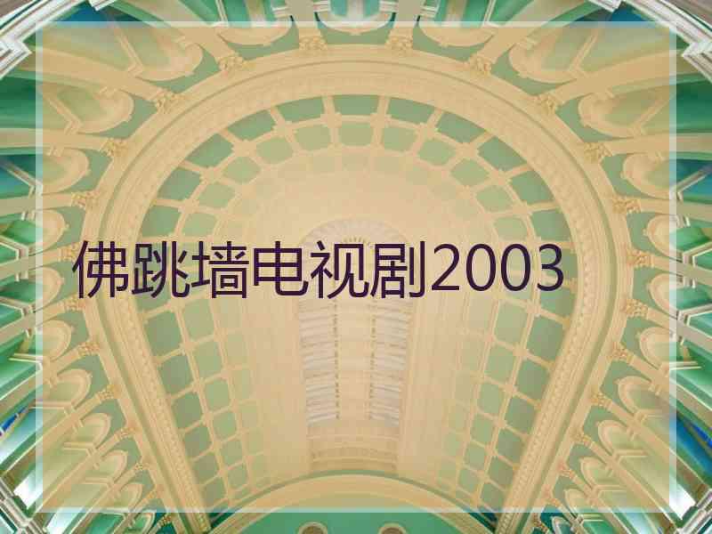 佛跳墙电视剧2003