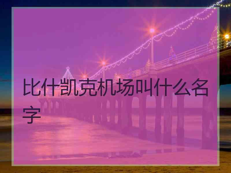 比什凯克机场叫什么名字