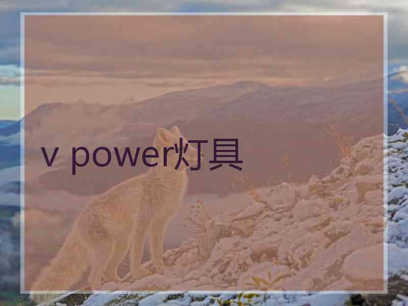 v power灯具