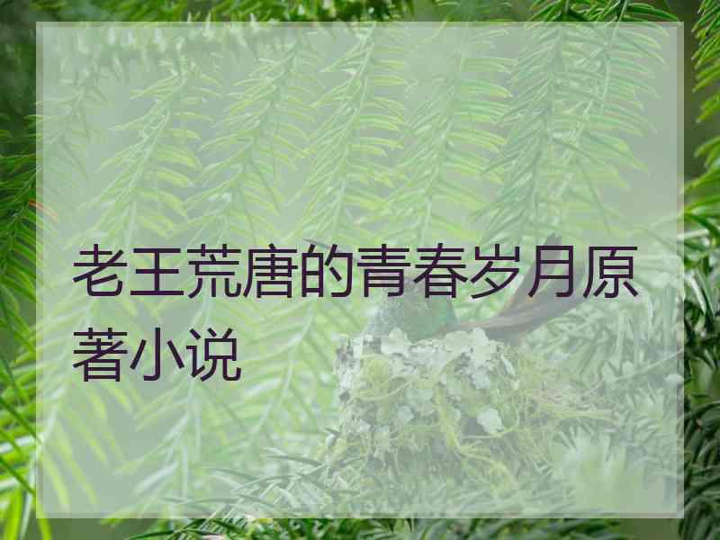 老王荒唐的青春岁月原著小说