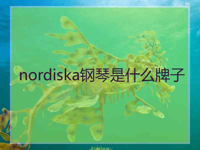 nordiska钢琴是什么牌子