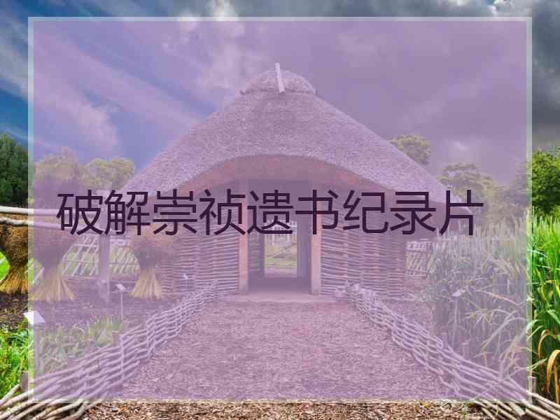 破解崇祯遗书纪录片