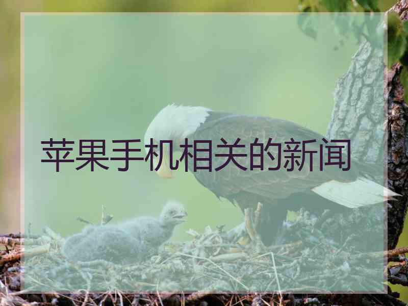 苹果手机相关的新闻