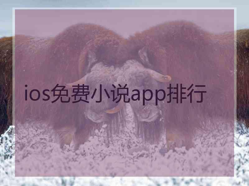 ios免费小说app排行