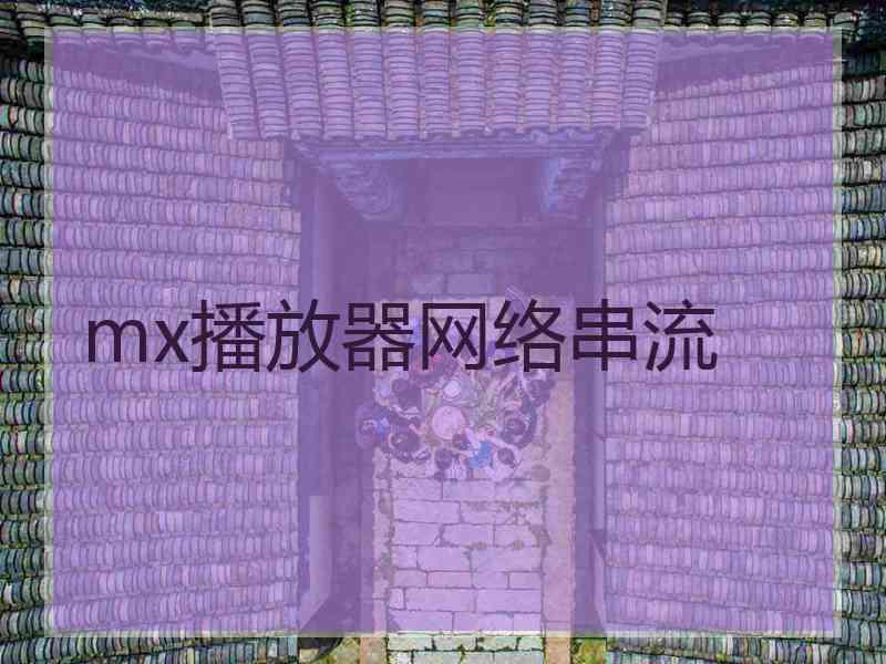 mx播放器网络串流