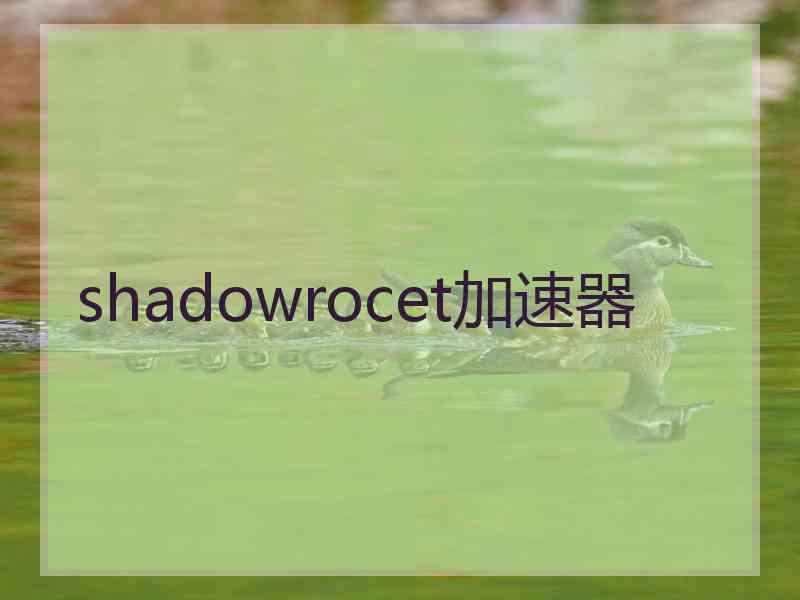 shadowrocet加速器