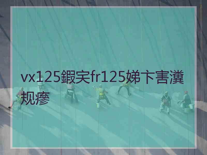 vx125鍜宎fr125娣卞害瀵规瘮