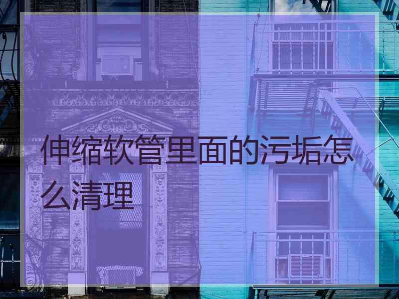 伸缩软管里面的污垢怎么清理