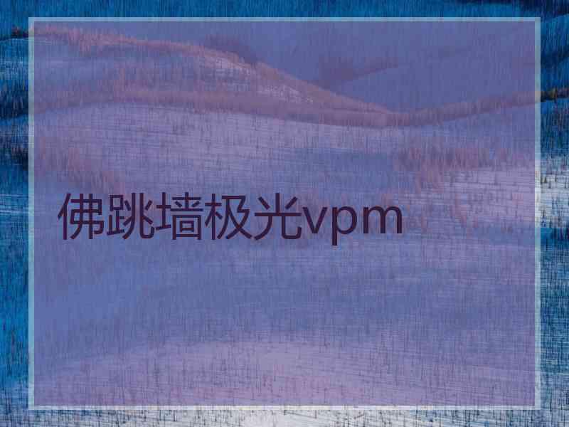 佛跳墙极光vpm