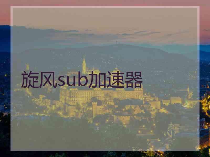 旋风sub加速器