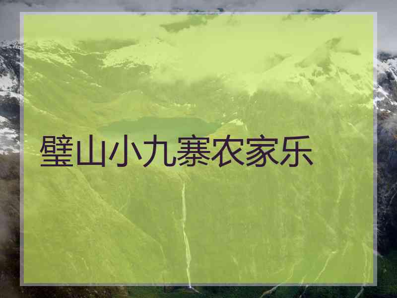 璧山小九寨农家乐