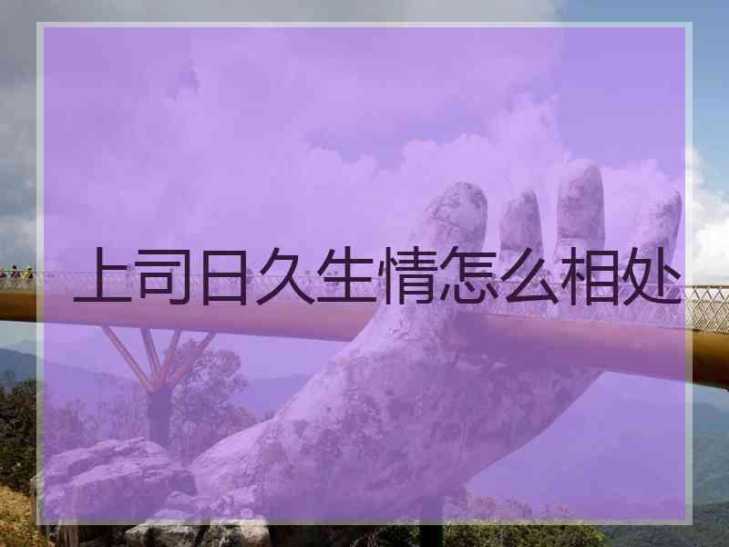 上司日久生情怎么相处