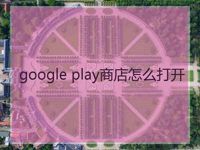 google play商店怎么打开