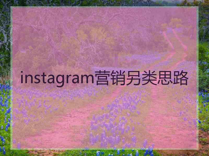 instagram营销另类思路