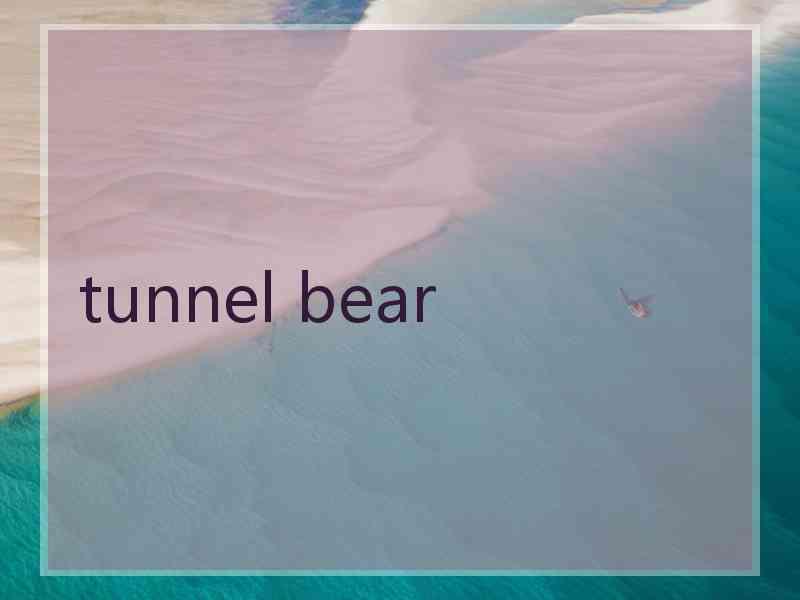 tunnel bear