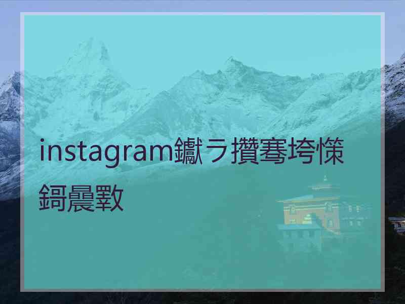 instagram钀ラ攢骞垮憡鎶曟斁