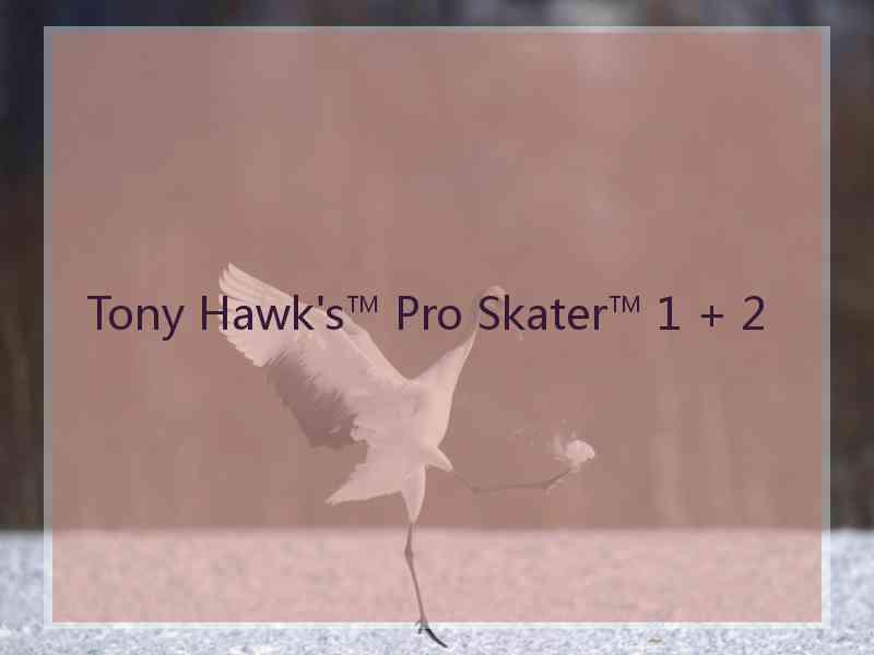 Tony Hawk's™ Pro Skater™ 1 + 2