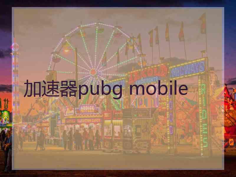 加速器pubg mobile