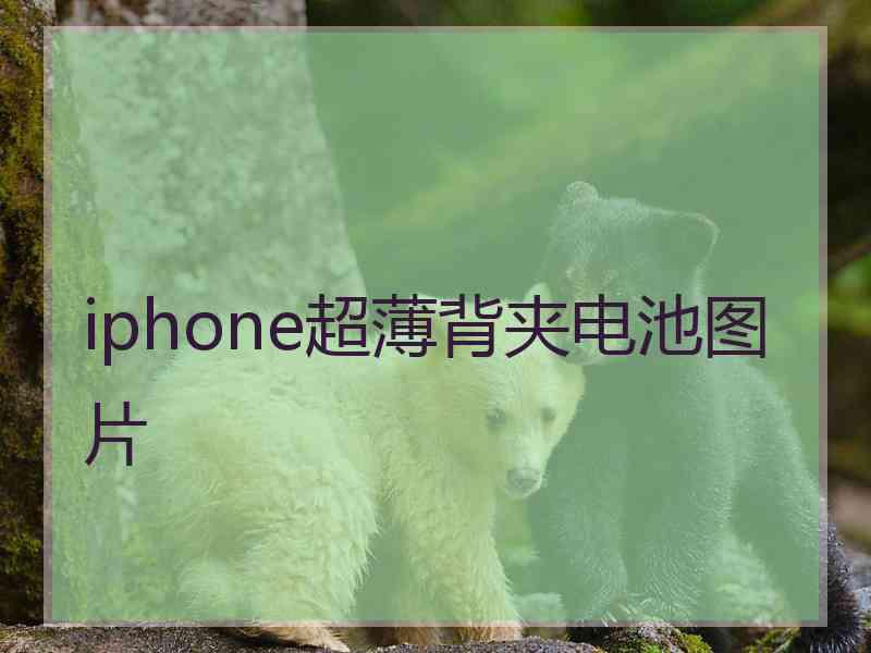 iphone超薄背夹电池图片