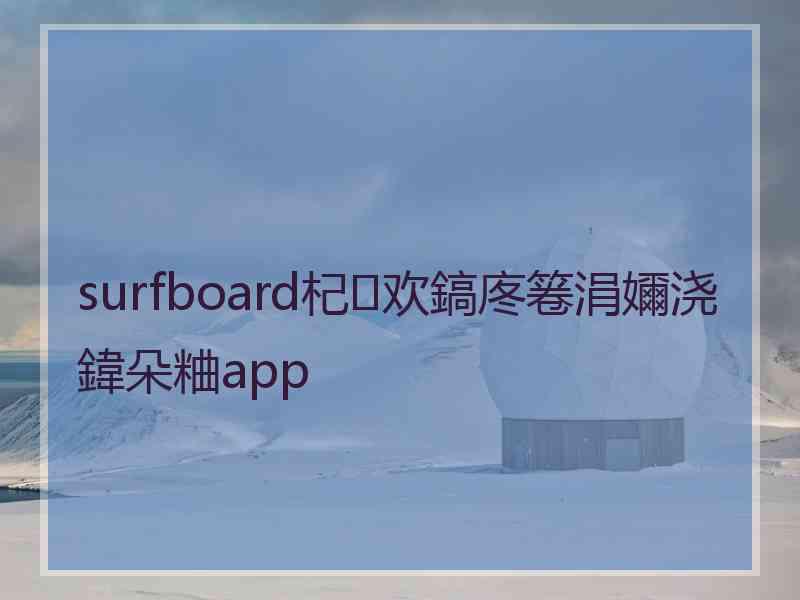 surfboard杞欢鎬庝箞涓嬭浇鍏朵粬app