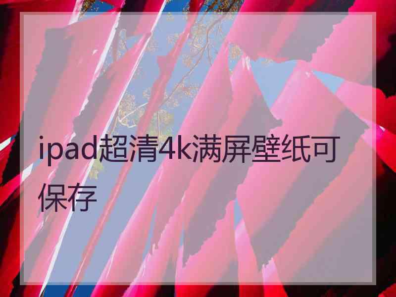 ipad超清4k满屏壁纸可保存