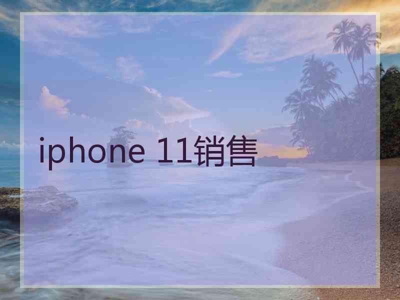 iphone 11销售