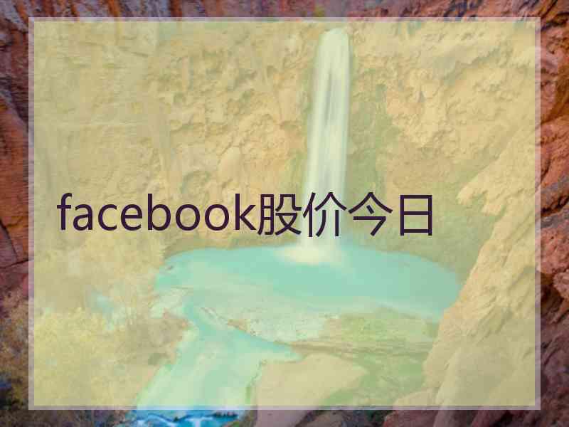 facebook股价今日