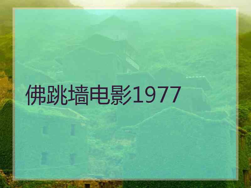 佛跳墙电影1977