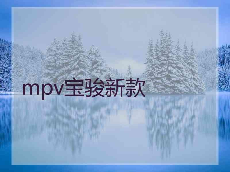 mpv宝骏新款