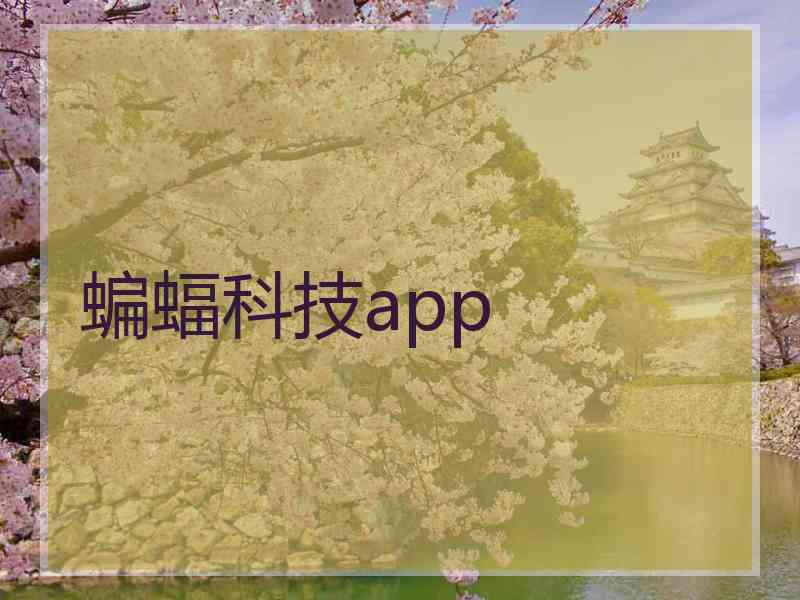 蝙蝠科技app